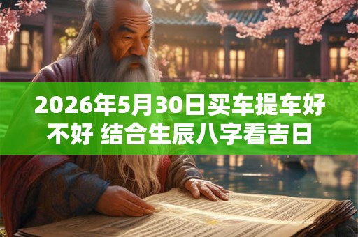 2026年5月30日买车提车好不好 结合生辰八字看吉日 2026年5月30日买车提车好不好 结合生辰八字看吉日