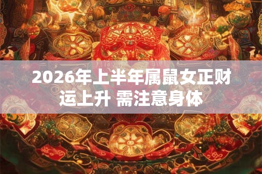 2026年上半年属鼠女正财运上升 需注意身体 2026年上半年属鼠女正财运上升 需注意身体