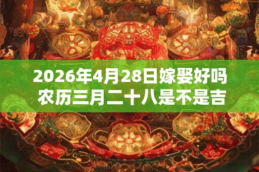2026年4月28日嫁娶好吗 农历三月二十八是不是吉日 2026年4月28日嫁娶好吗 农历三月二十八是不是吉日