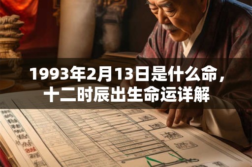 1993年2月13日是什么命，十二时辰出生命运详解