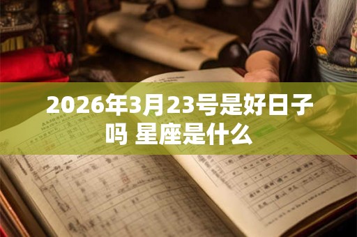 2026年3月23号是好日子吗 星座是什么 2026年3月23号是好日子吗 星座是什么