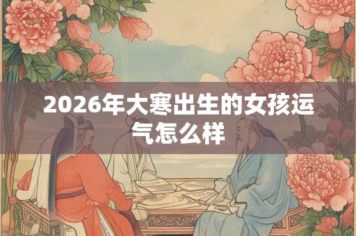 2026年大寒出生的女孩运气怎么样 2026年大寒出生的女孩运气怎么样