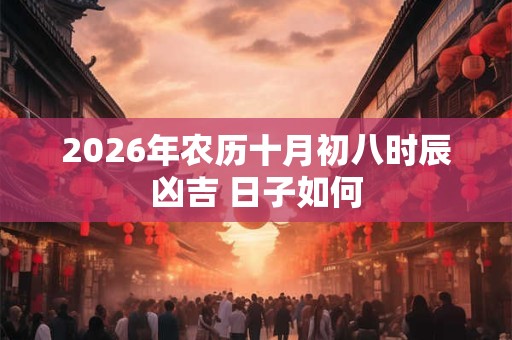 2026年农历十月初八时辰凶吉 日子如何