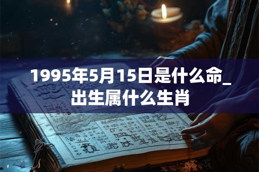 1995年5月15日是什么命_出生属什么生肖 1995年5月15日是什么命_出生属什么生肖