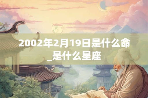 2002年2月19日是什么命_是什么星座 2002年2月19日是什么命_是什么星座
