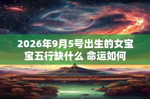 2026年9月5号出生的女宝宝五行缺什么 命运如何