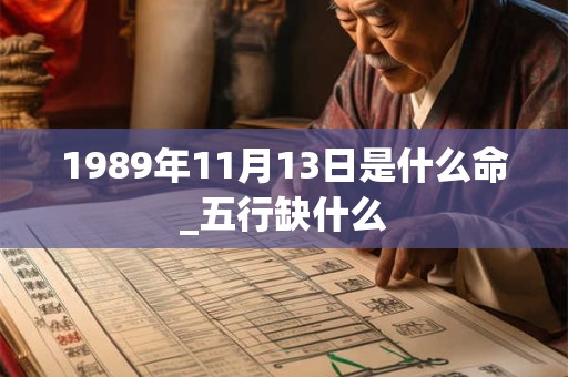 1989年11月13日是什么命_五行缺什么