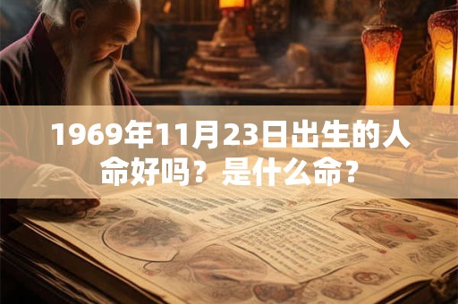 1969年11月23日出生的人命好吗?是什么命? 1969年11月23日出生的人命好吗?是什么命?