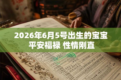 2026年6月5号出生的宝宝 平安福禄 性情刚直 2026年6月5号出生的宝宝 平安福禄 性情刚直