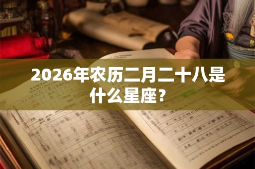 2026年农历二月二十八是什么星座? 2026年农历二月二十八是什么星座?
