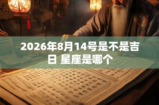2026年8月14号是不是吉日 星座是哪个 2026年8月14号是不是吉日 星座是哪个