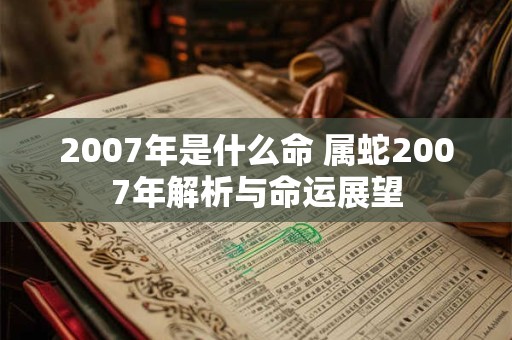2007年是什么命 属蛇2007年解析与命运展望 2007年是什么命 属蛇2007年解析与命运展望