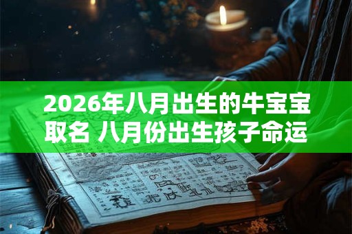 2026年八月出生的牛宝宝取名 八月份出生孩子命运好吗 2026年八月出生的牛宝宝取名 八月份出生孩子命运好吗