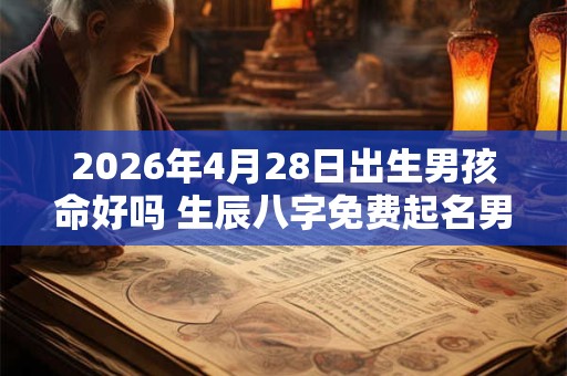 2026年4月28日出生男孩命好吗 生辰八字免费起名男孩 2026年4月28日出生男孩命好吗 生辰八字免费起名男孩