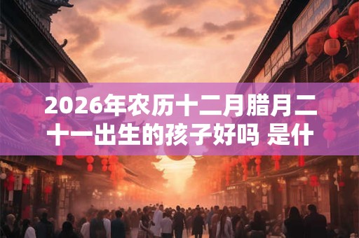 2026年农历十二月腊月二十一出生的孩子好吗 是什么命