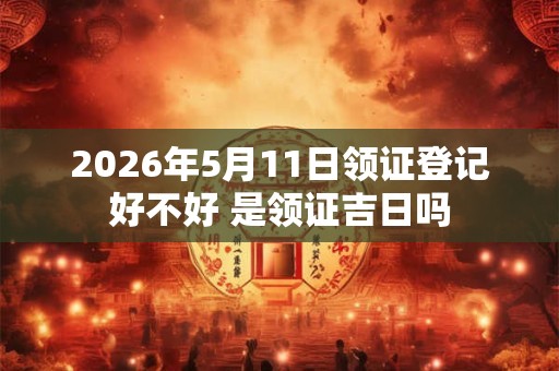 2026年5月11日领证登记好不好 是领证吉日吗