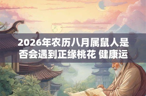 2026年农历八月属鼠人是否会遇到正缘桃花 健康运势下滑 2026年农历八月属鼠人是否会遇到正缘桃花 健康运势下滑