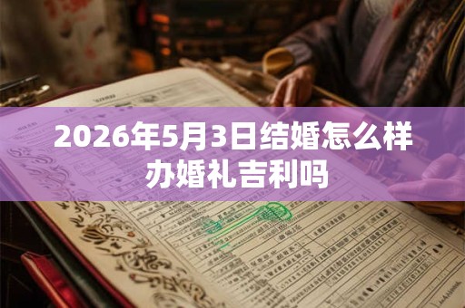 2026年5月3日结婚怎么样 办婚礼吉利吗 2026年5月3日结婚怎么样 办婚礼吉利吗