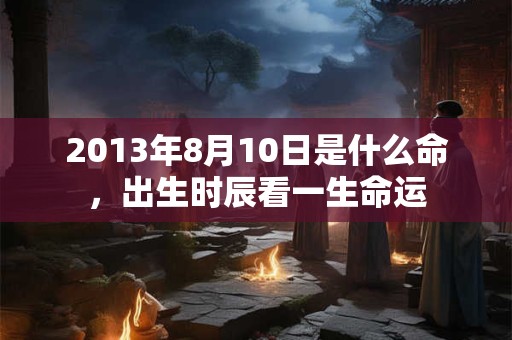 2013年8月10日是什么命,出生时辰看一生命运 2013年8月10日是什么命,出生时辰看一生命运
