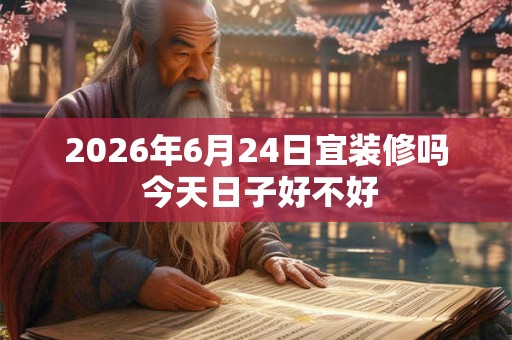2026年6月24日宜装修吗 今天日子好不好 2026年6月24日宜装修吗 今天日子好不好