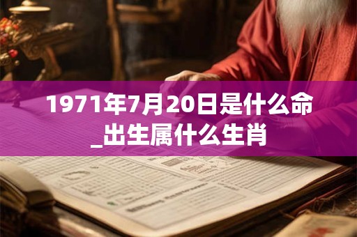 1971年7月20日是什么命_出生属什么生肖 1971年7月20日是什么命_出生属什么生肖