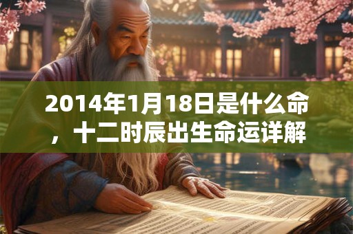 2014年1月18日是什么命,十二时辰出生命运详解 2014年1月18日是什么命,十二时辰出生命运详解