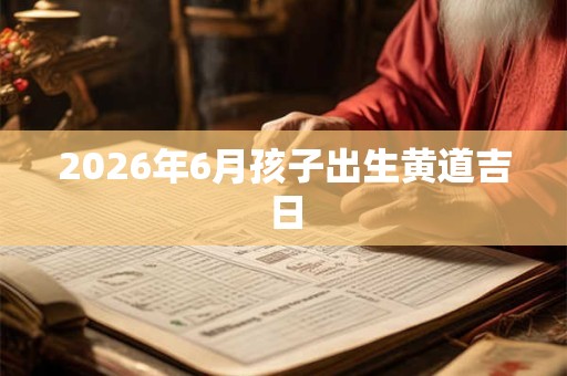 2026年6月孩子出生黄道吉日 2026年6月孩子出生黄道吉日