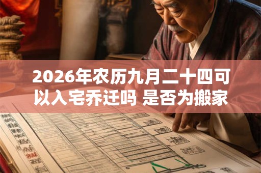 2026年农历九月二十四可以入宅乔迁吗 是否为搬家黄道吉日 2026年农历九月二十四可以入宅乔迁吗 是否为搬家黄道吉日