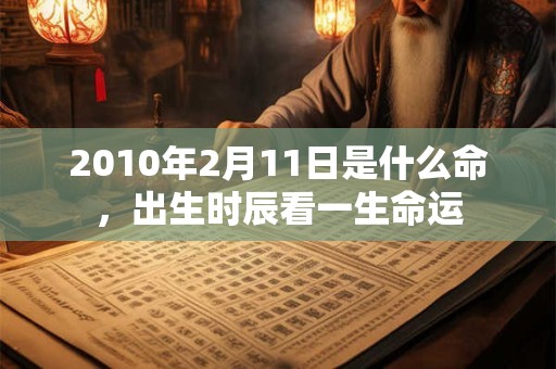 2010年2月11日是什么命,出生时辰看一生命运 2010年2月11日是什么命,出生时辰看一生命运