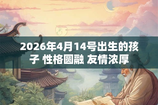 2026年4月14号出生的孩子 性格圆融 友情浓厚 2026年4月14号出生的孩子 性格圆融 友情浓厚