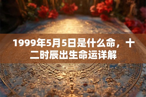 1999年5月5日是什么命,十二时辰出生命运详解 1999年5月5日是什么命,十二时辰出生命运详解
