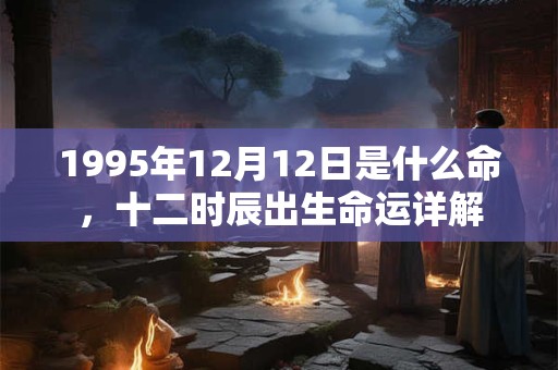 1995年12月12日是什么命,十二时辰出生命运详解 1995年12月12日是什么命,十二时辰出生命运详解
