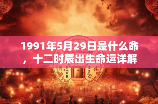 1991年5月29日是什么命,十二时辰出生命运详解 1991年5月29日是什么命,十二时辰出生命运详解