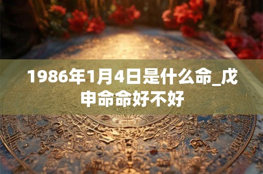1986年1月4日是什么命_戊申命命好不好 1986年1月4日是什么命_戊申命命好不好