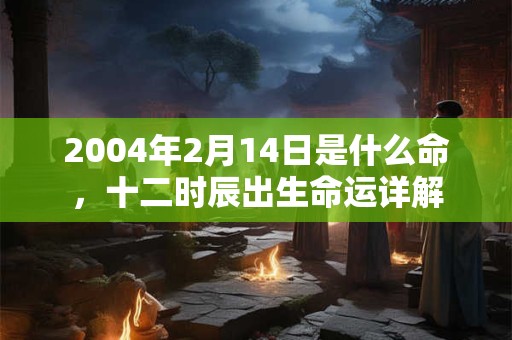 2004年2月14日是什么命,十二时辰出生命运详解 2004年2月14日是什么命,十二时辰出生命运详解