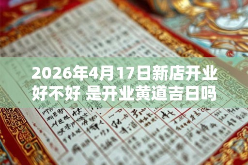 2026年4月17日新店开业好不好 是开业黄道吉日吗