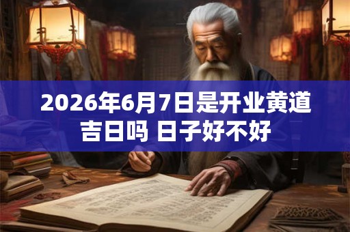 2026年6月7日是开业黄道吉日吗 日子好不好