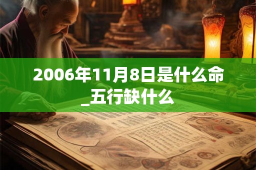 2006年11月8日是什么命_五行缺什么