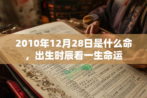 2010年12月28日是什么命,出生时辰看一生命运 2010年12月28日是什么命,出生时辰看一生命运