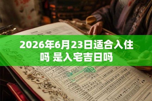 2026年6月23日适合入住吗 是入宅吉日吗 2026年6月23日适合入住吗 是入宅吉日吗