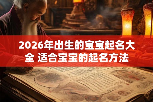2026年出生的宝宝起名大全 适合宝宝的起名方法 2026年出生的宝宝起名大全 适合宝宝的起名方法