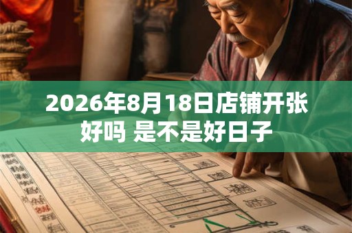 2026年8月18日店铺开张好吗 是不是好日子