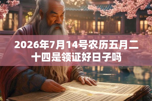 2026年7月14号农历五月二十四是领证好日子吗 2026年7月14号农历五月二十四是领证好日子吗