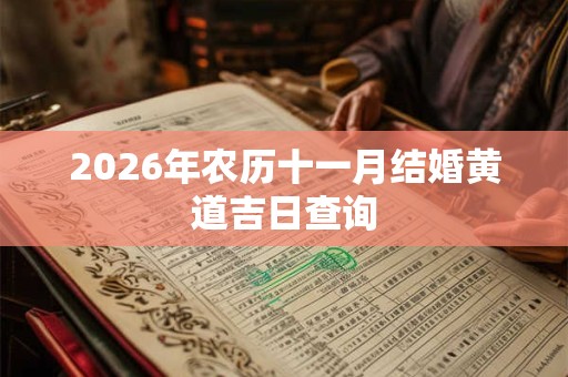 2026年农历十一月结婚黄道吉日查询 2026年农历十一月结婚黄道吉日查询