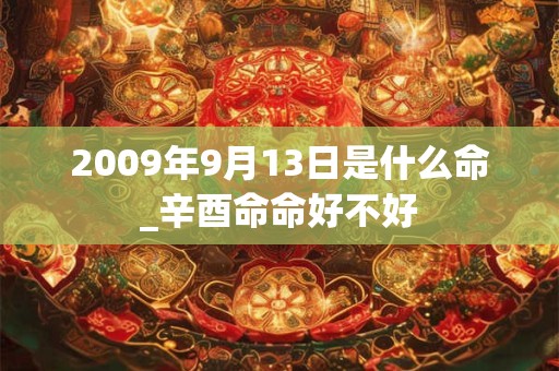 2009年9月13日是什么命_辛酉命命好不好 2009年9月13日是什么命_辛酉命命好不好