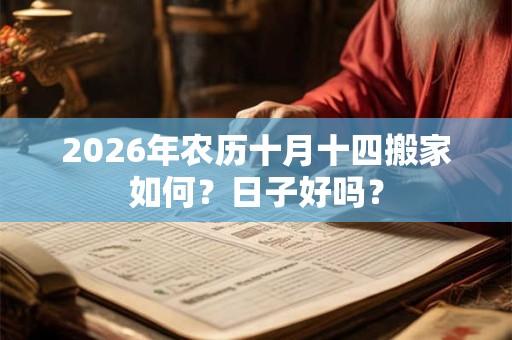 2026年农历十月十四搬家如何?日子好吗? 2026年农历十月十四搬家如何?日子好吗?