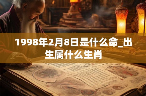 1998年2月8日是什么命_出生属什么生肖