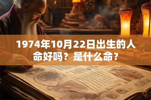 1974年10月22日出生的人命好吗?是什么命? 1974年10月22日出生的人命好吗?是什么命?