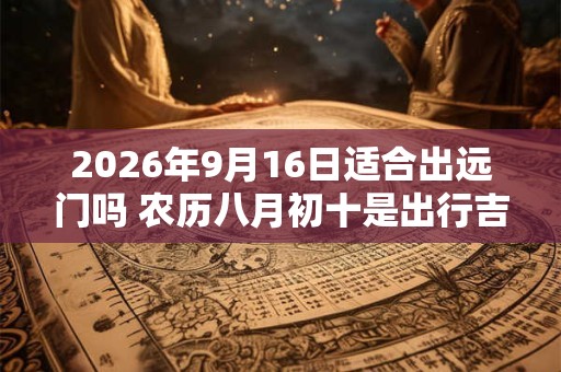 2026年9月16日适合出远门吗 农历八月初十是出行吉日吗