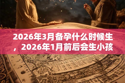 2026年3月备孕什么时候生，2026年1月前后会生小孩